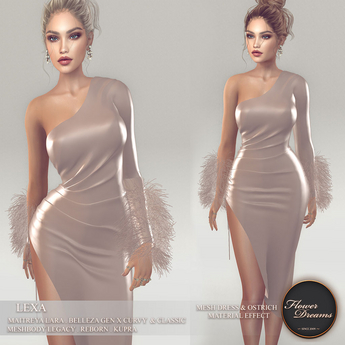 Second Life Marketplace - .:FlowerDreams:.Lexa outfit - nude Demo